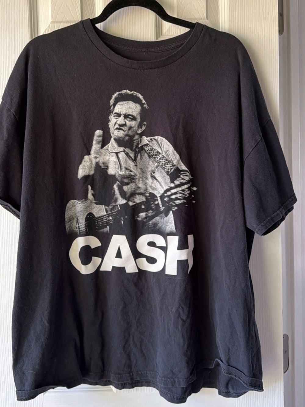 Black Graphic Band Tee - CASH Print